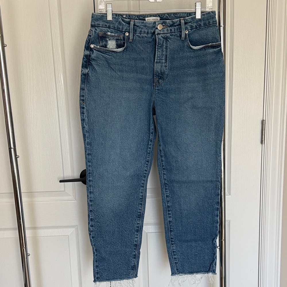 Good American High-Rise Women's Blue Denim Jeans